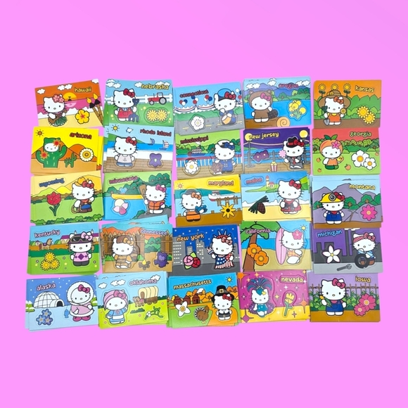Sanrio Hello Kitty America the Beautiful Upper Deck Sticker Trading Cards - Picture 1 of 6